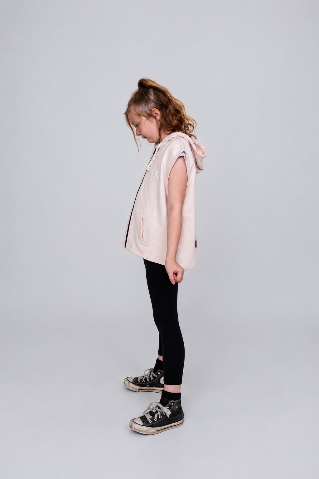 Cream Sleeveless Hoody (Funky Vibes)