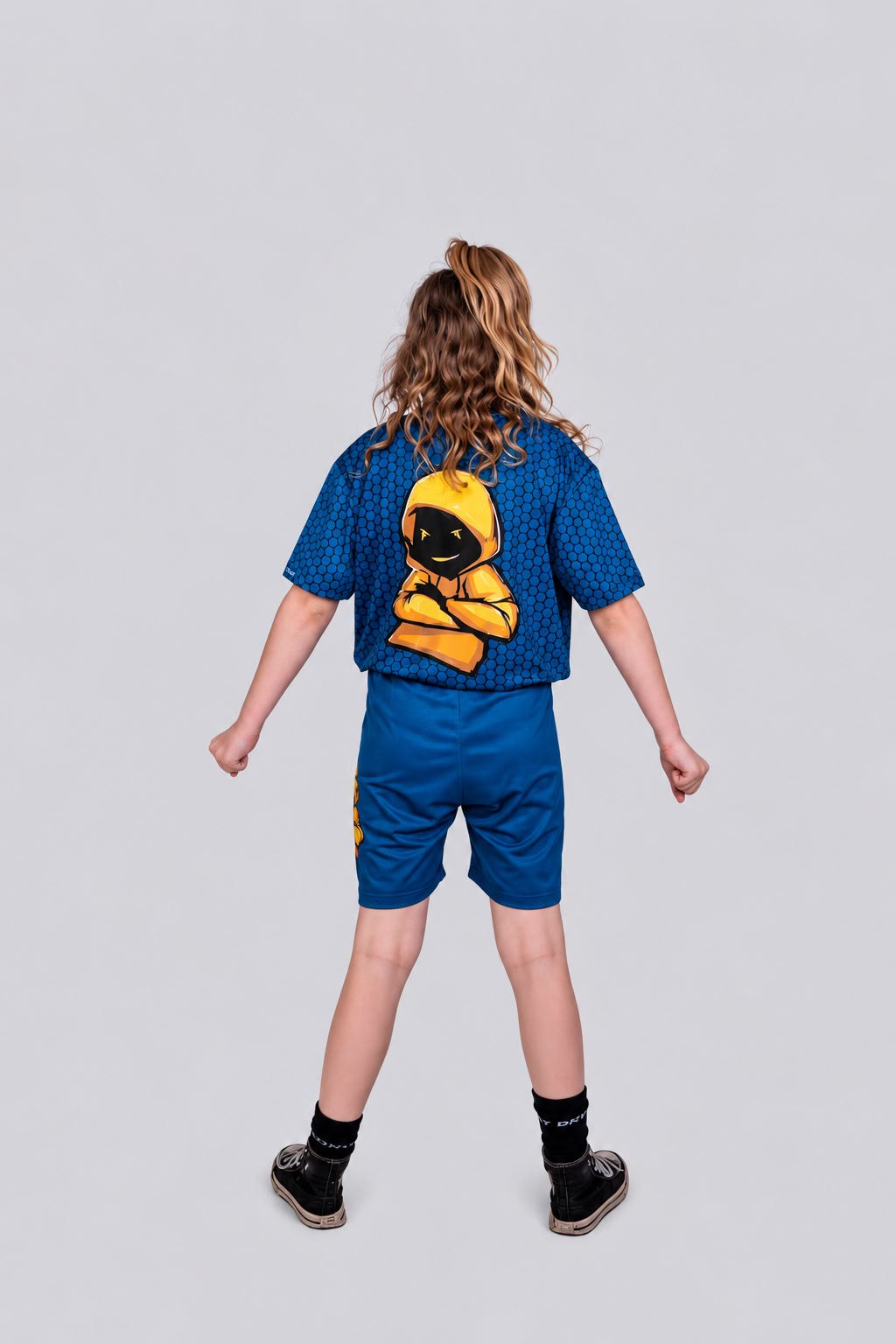 Yellow Alien Twinset (navy)