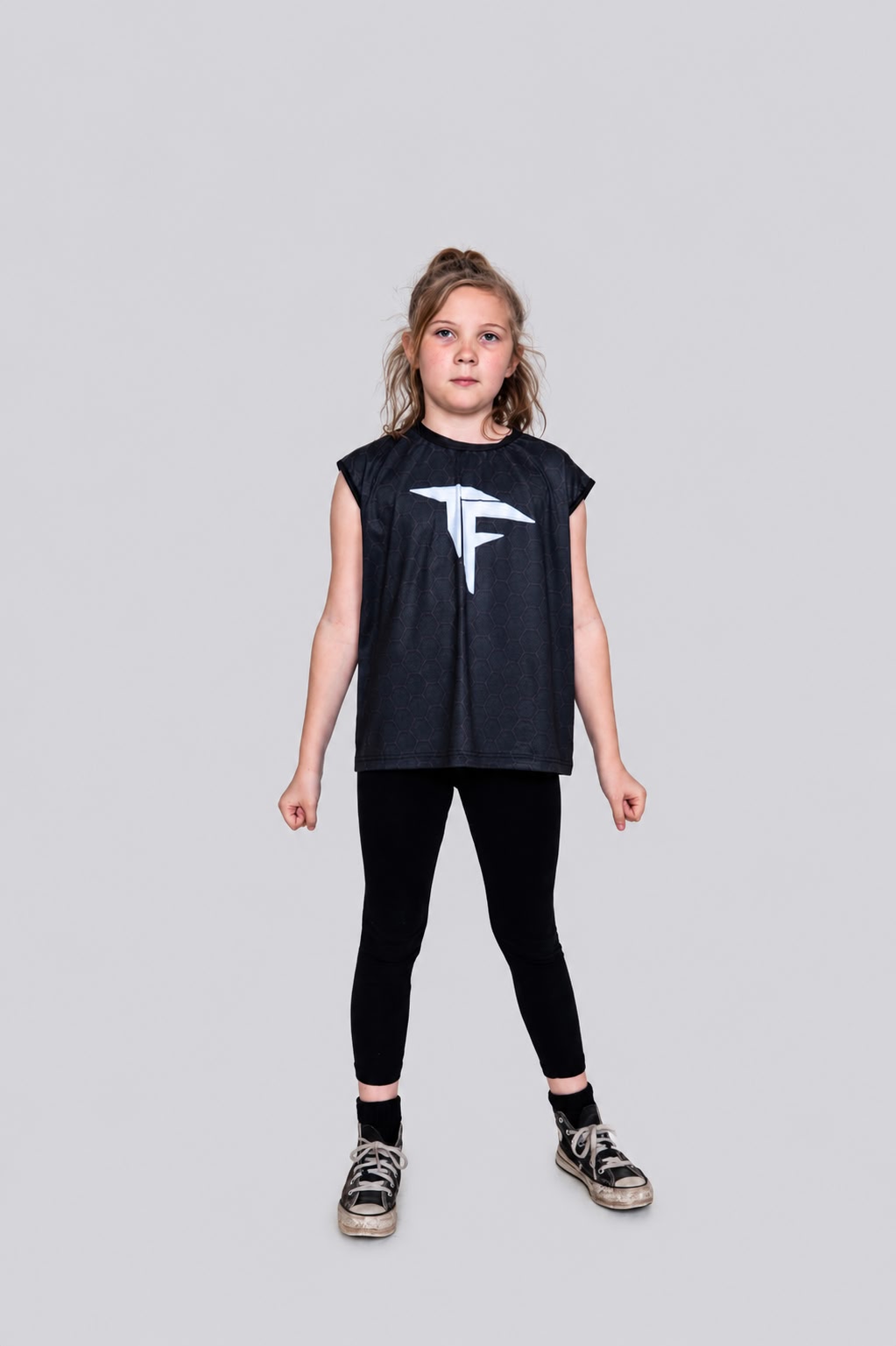 Black Sublimated TF Sleeveless T-Shirt