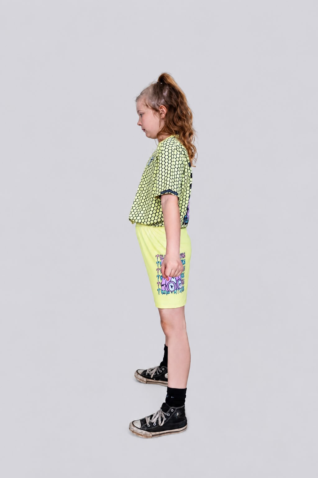Pink Bear Twinset (yellow)