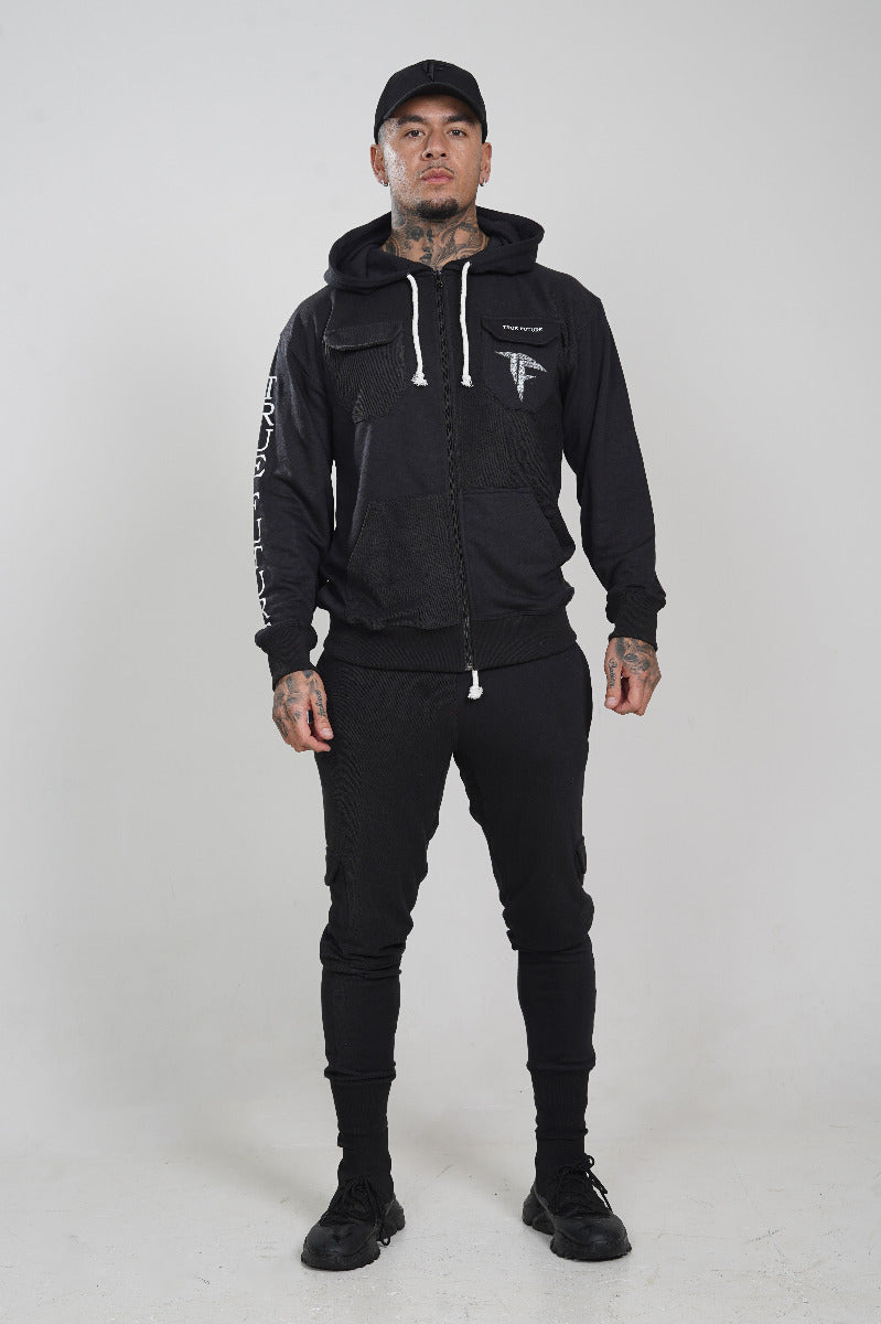 Black Ying Yang Bottoms (260GSM)