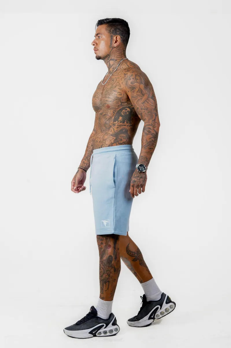 TF FLEECE SHORTS - BABY BLUE