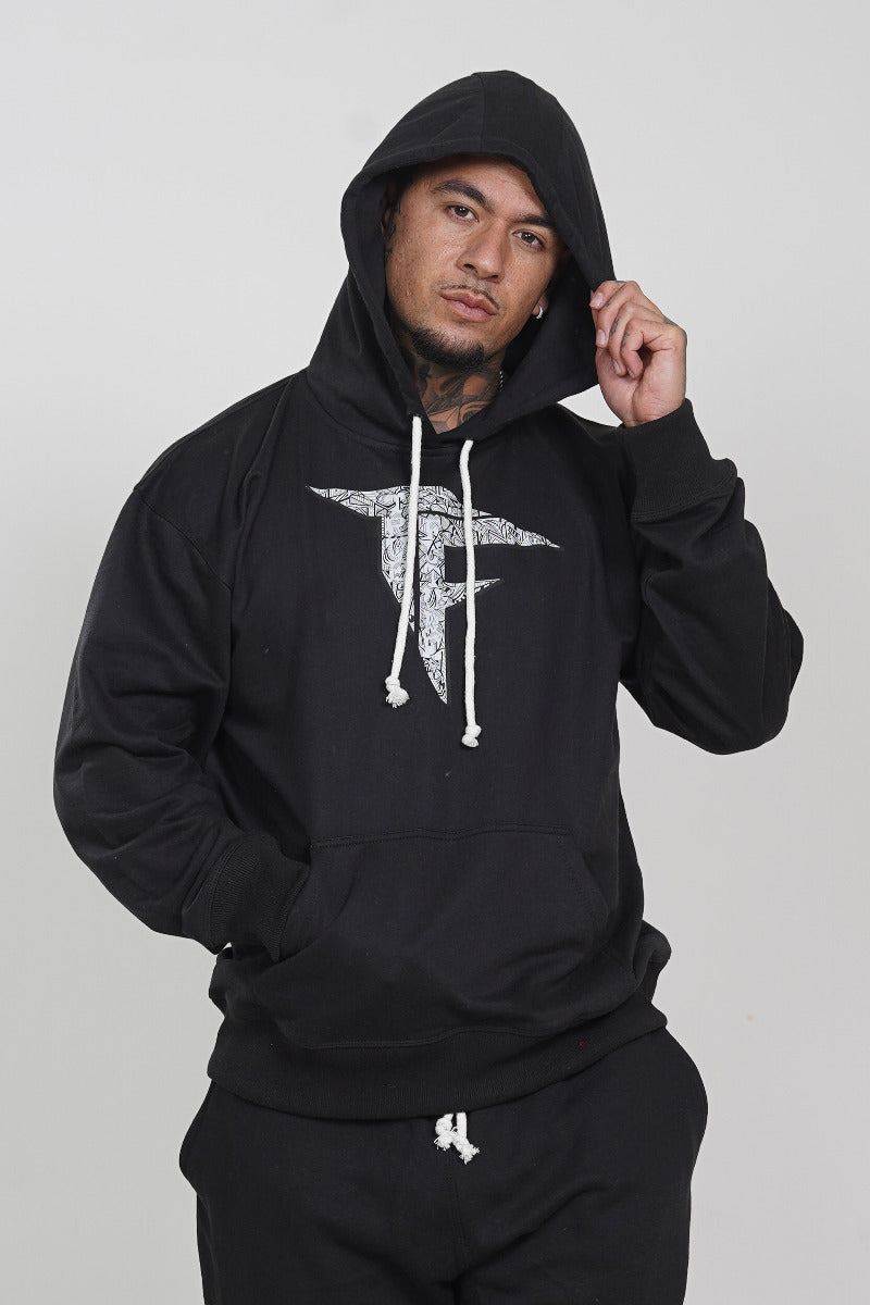 Black Kangaroo Hoodie (260GSM)