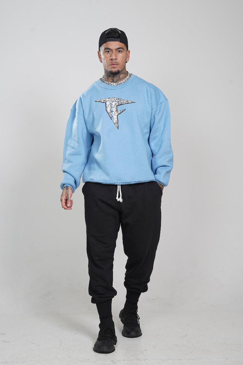 Baby Blue Oversized Sweatshirt (320GSM)