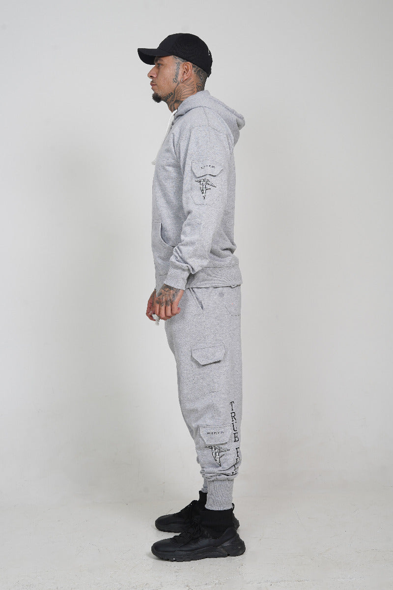 Grey Zip Bottoms (260GSM)
