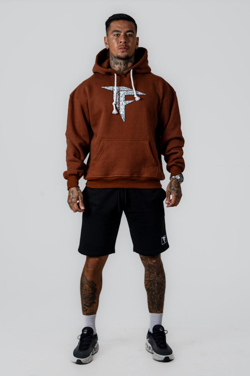Men Oversized Hoodie Chocolate (320GSM)