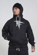 Black Cargo Hoodie (260 GSM)