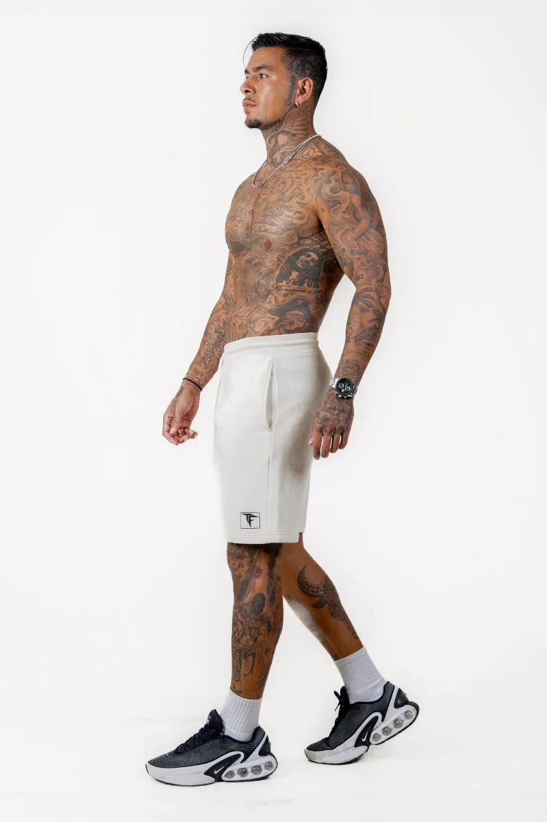TF FLEECE SHORTS - CREAM