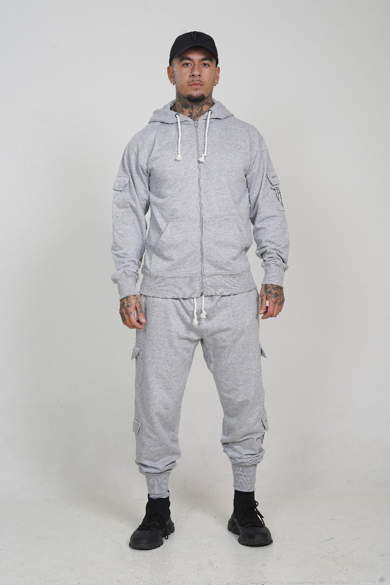 Grey Zip Bottoms (260GSM)