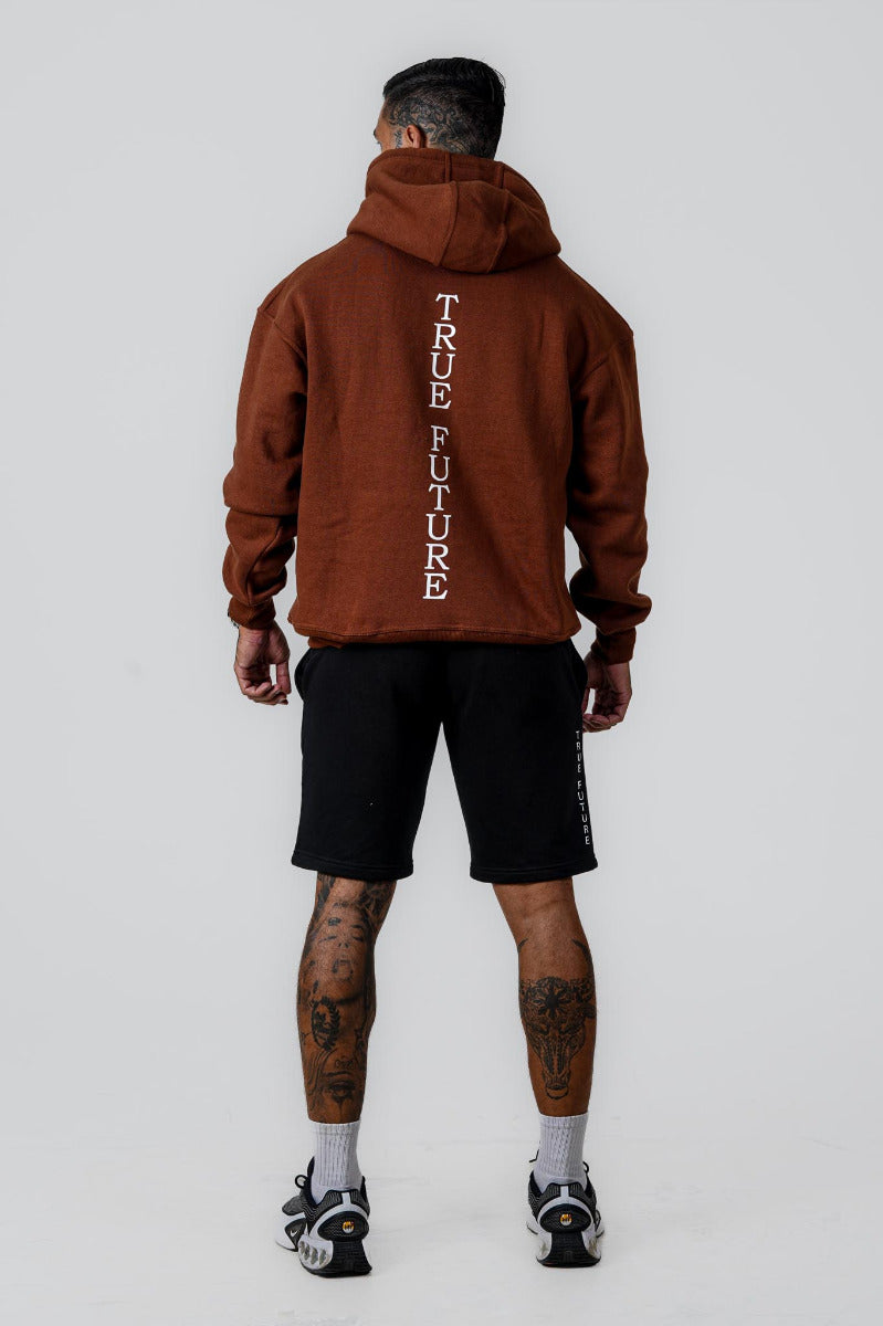 Men Oversized Hoodie Chocolate (320GSM)