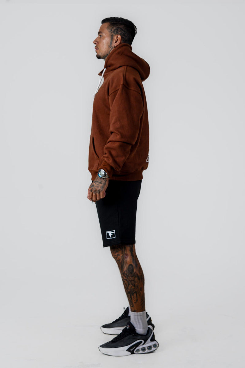 Men Oversized Hoodie Chocolate (320GSM)