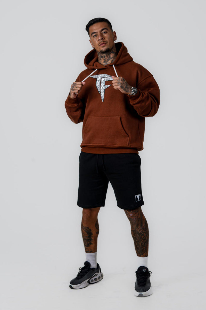 Men Oversized Hoodie Chocolate (320GSM)
