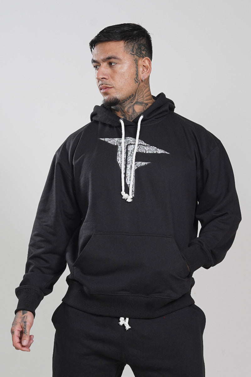 Black Kangaroo Hoodie (260GSM)