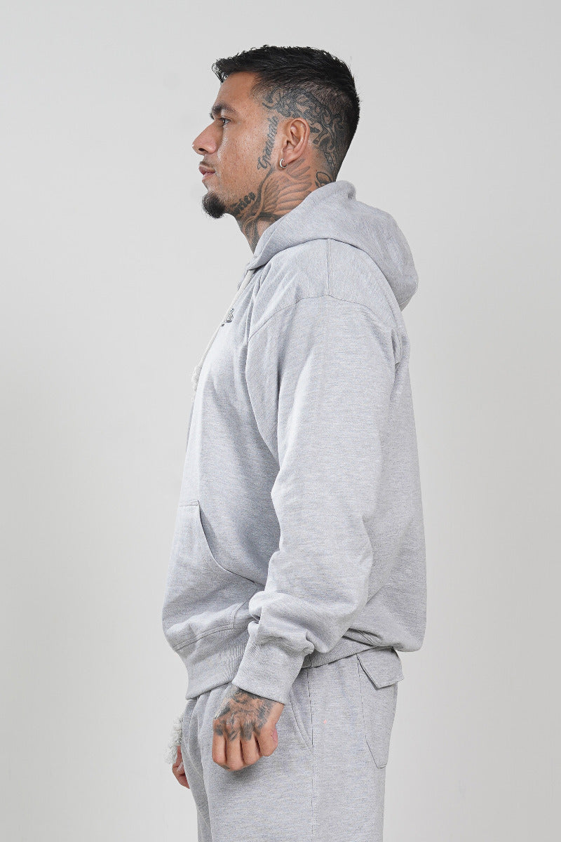 Grey Kangaroo Hoodie (260GSM)