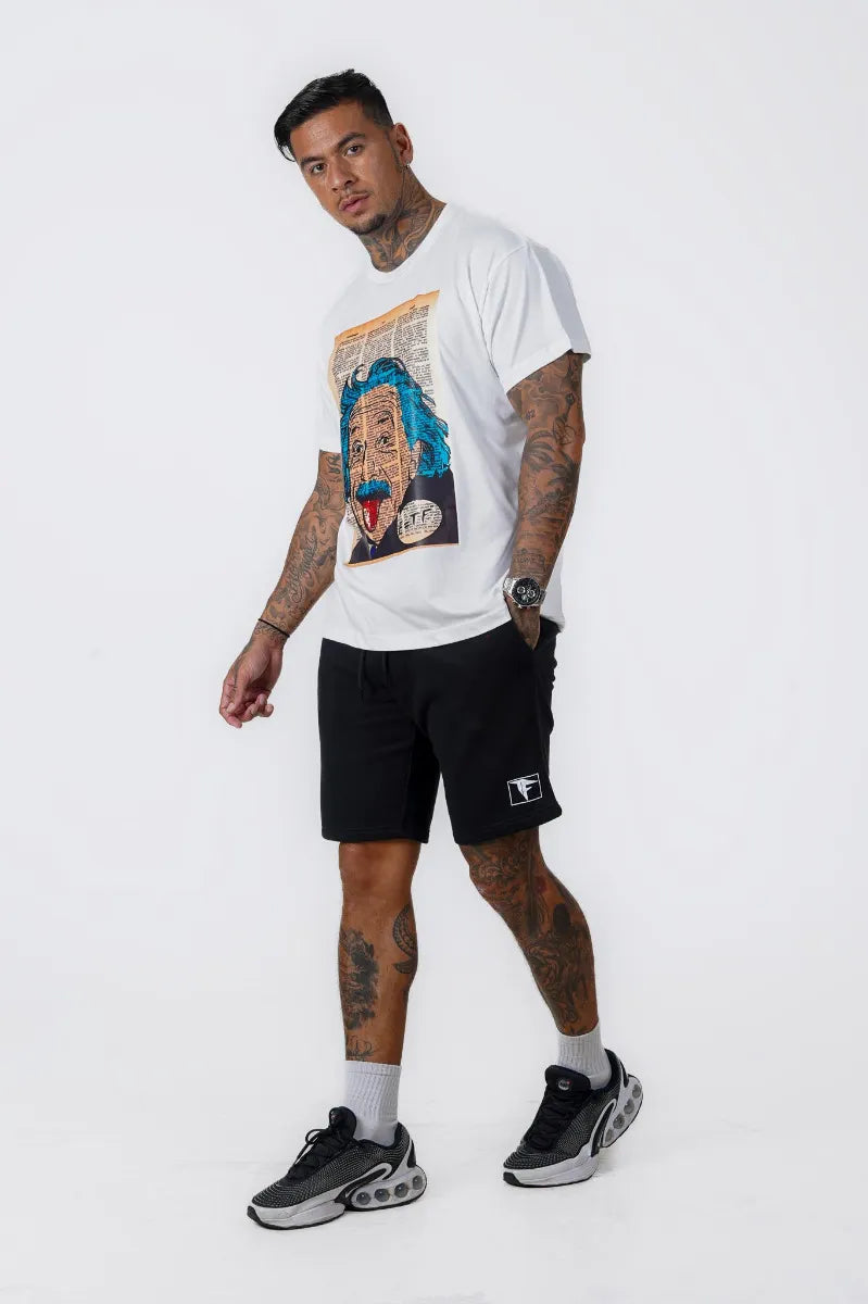EINSTEIN OVERSIZED TEE - WHITE