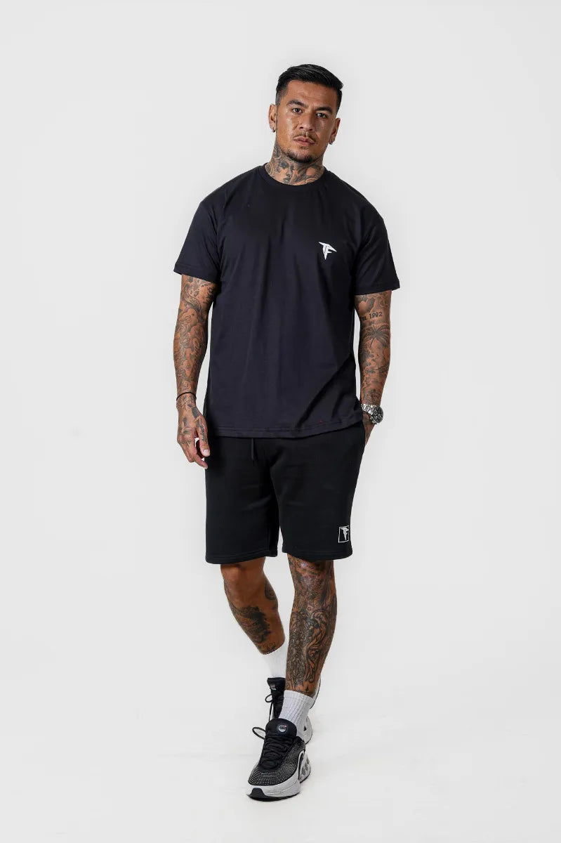 JAP BUTTERFLY OVERSIZED TEE - BLACK
