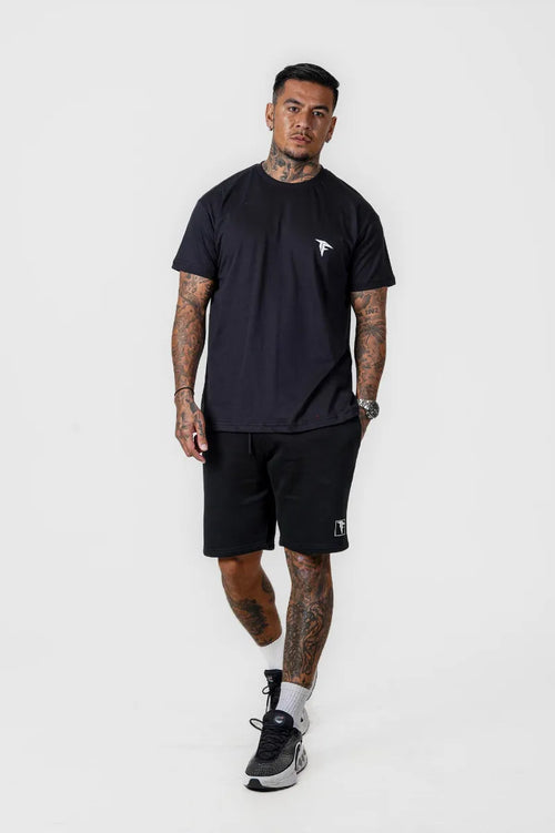 JAP BUTTERFLY OVERSIZED TEE - BLACK