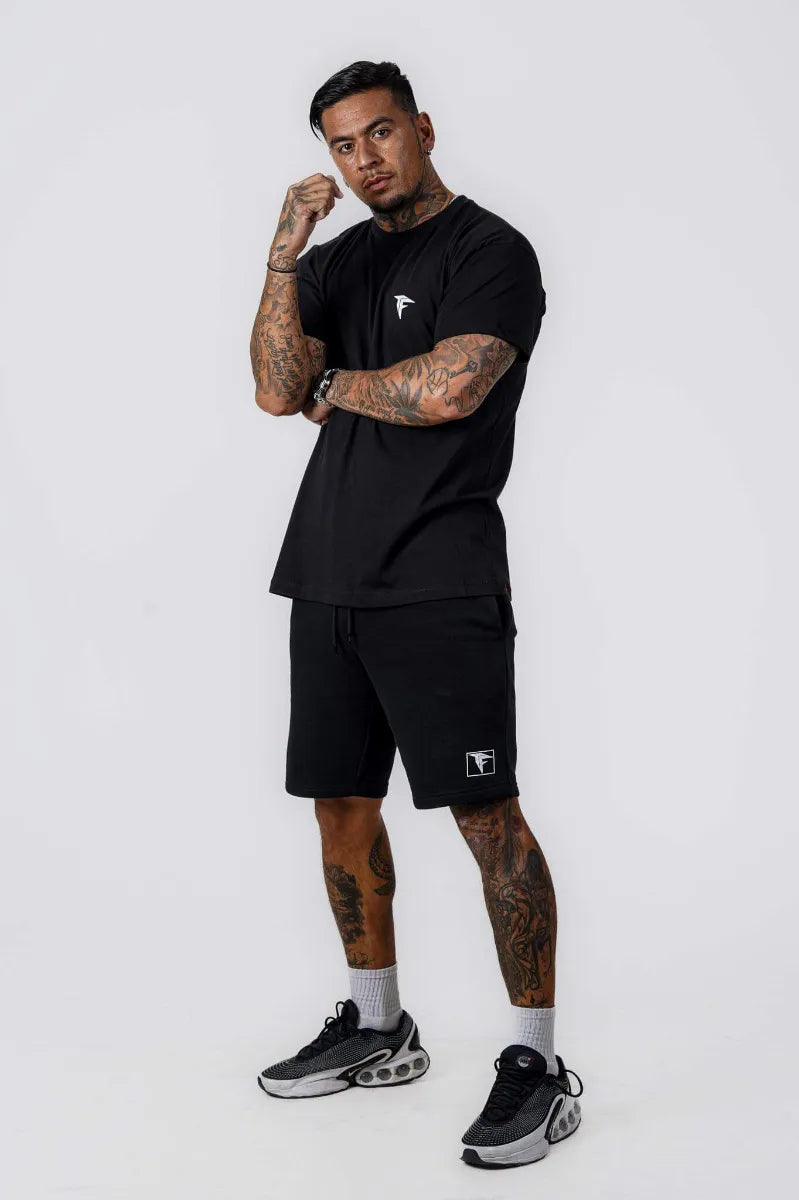 JAP WRITING OVERSIZED TEE - BLACK