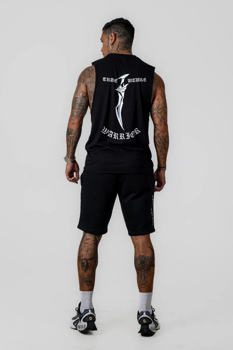 SWORD SLEEVELESS TEE - BLACK - view 2