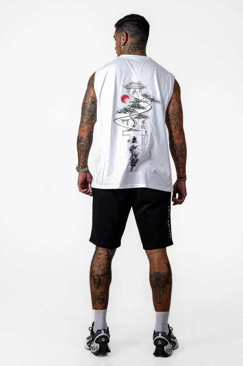 TRUE SAMURAI SLEEVELESS TEE - WHITE - view 2