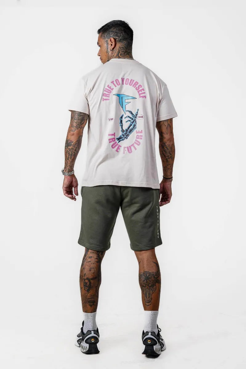 TRUE TO YOURSELF OVERSIZED TEE - BARELY PINK - view 2