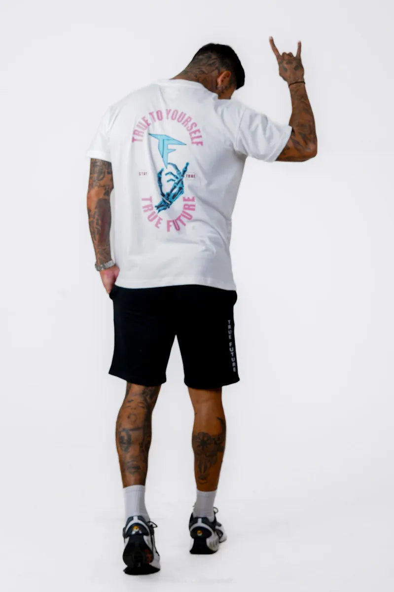 TRUE TO YOURSELF OVERSIZED TEE - WHITE