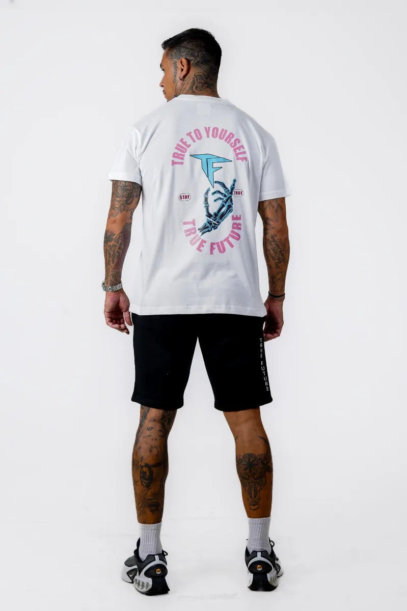 TRUE TO YOURSELF OVERSIZED TEE - WHITE - view 2