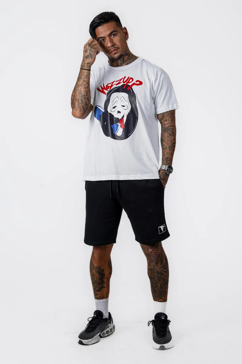 WAZZUPP OVERSIZED TEE - WHITE