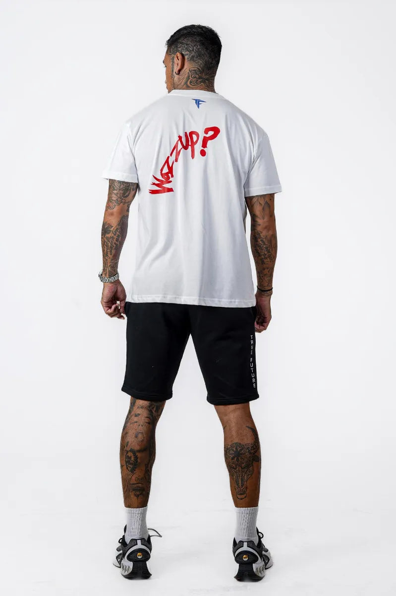 WAZZUPP OVERSIZED TEE - WHITE - view 2