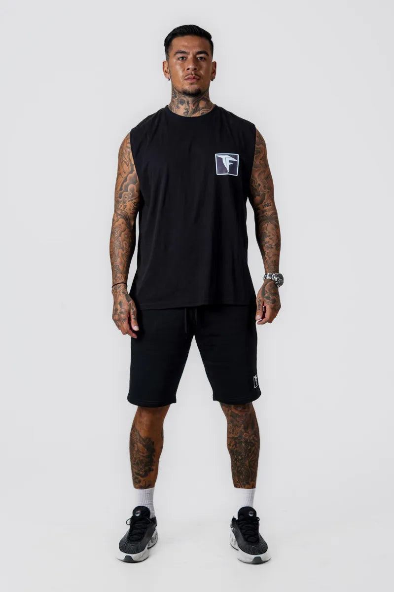 WINGS SLEEVELESS TEE - BLACK - view 3