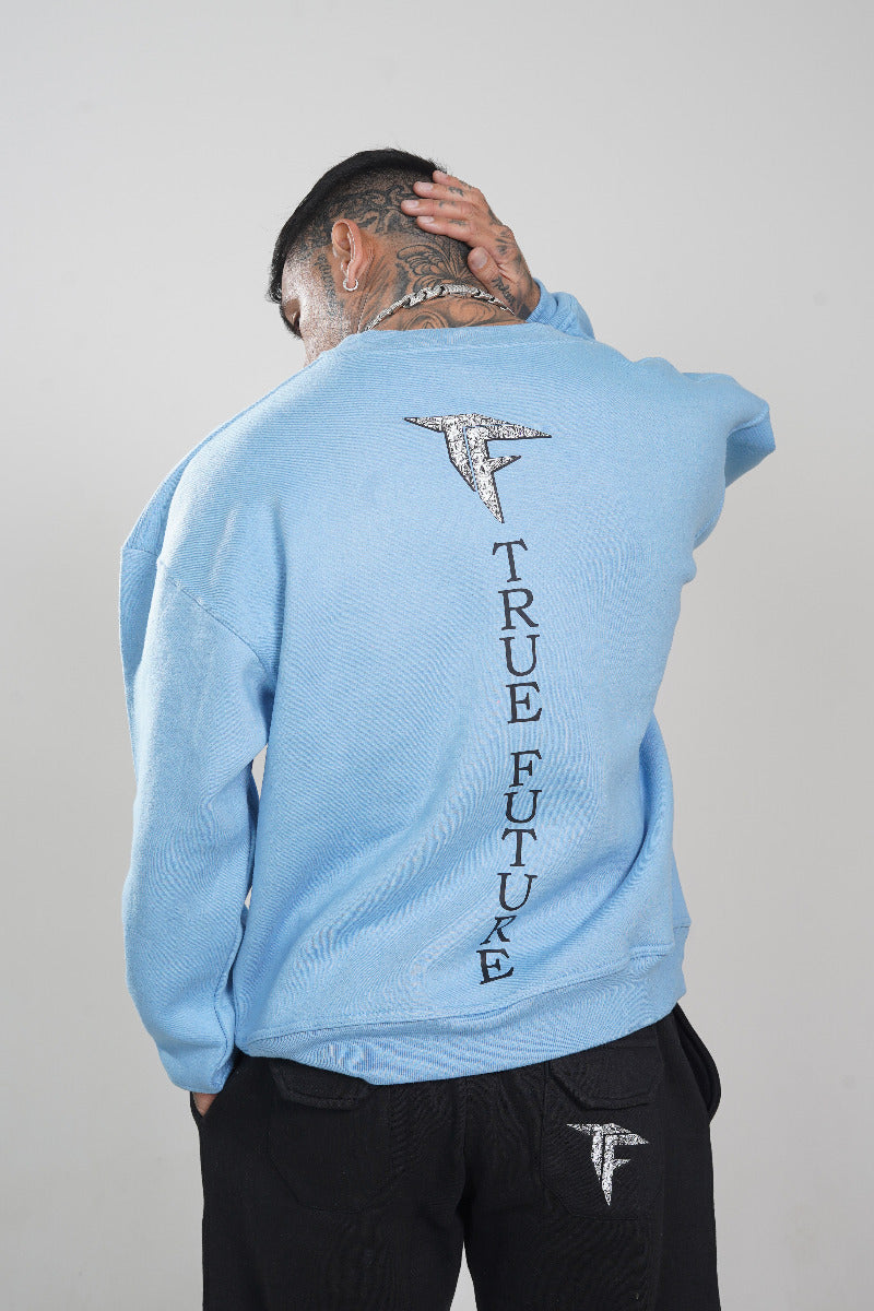 Baby Blue Oversized Sweatshirt (320GSM)