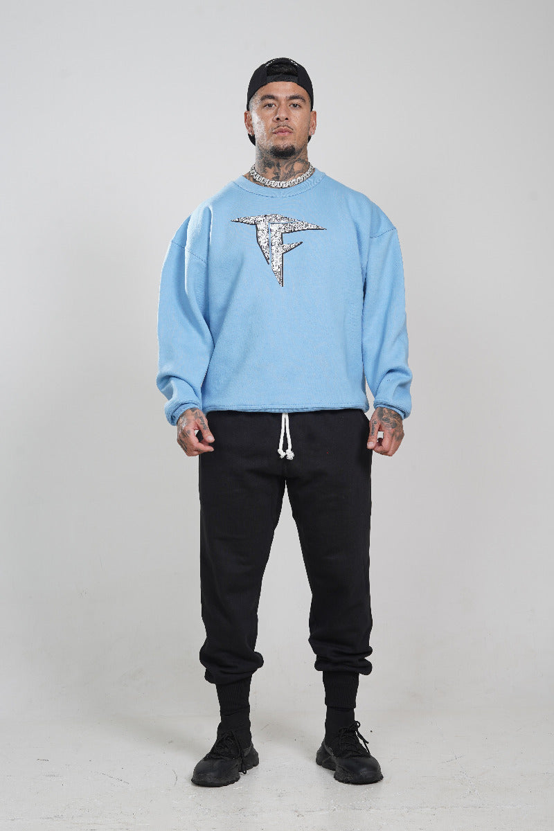 Baby Blue Oversized Sweatshirt (320GSM)