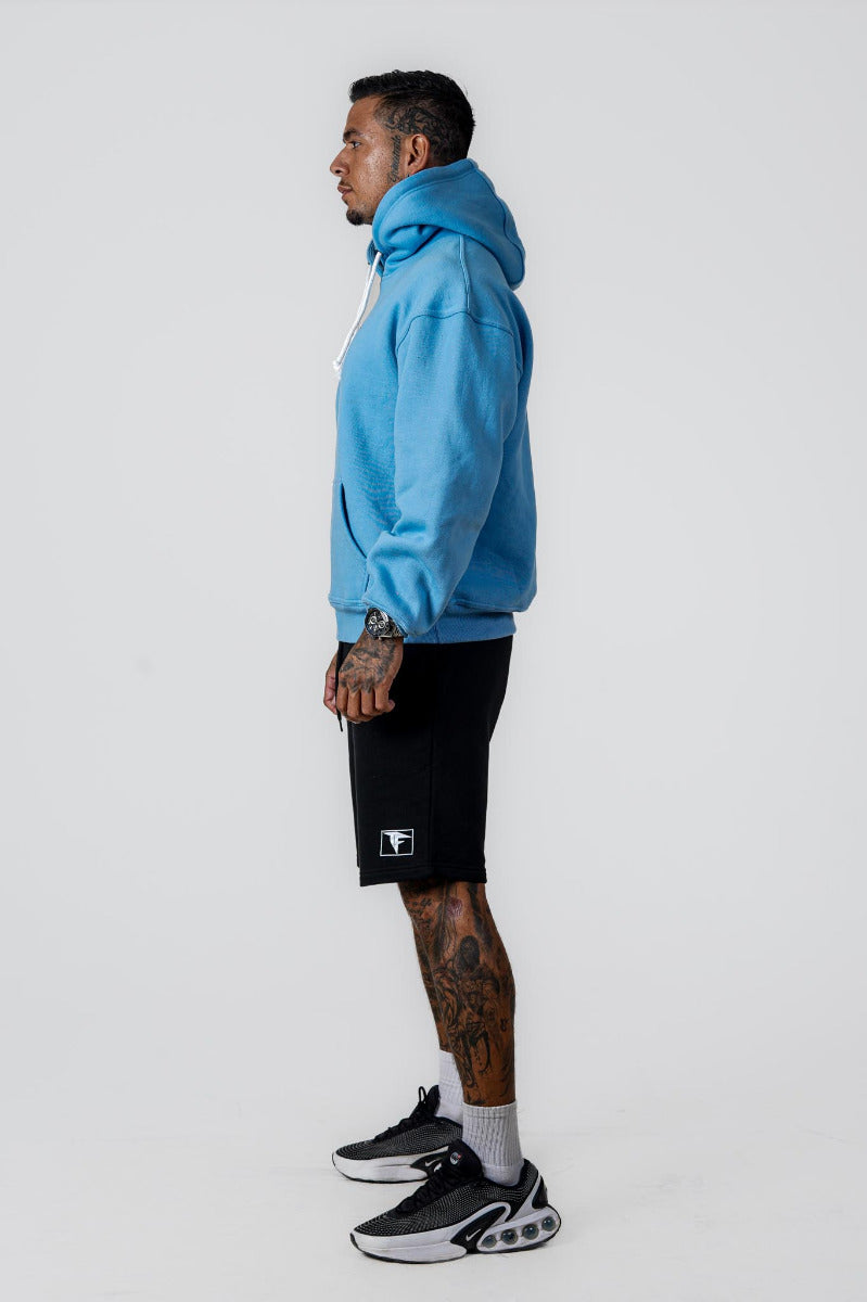 Men Oversized Hoodie Baby Blue (320GSM)