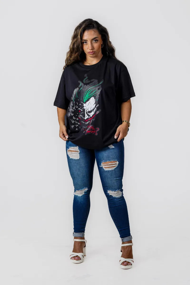 JOKER OVERSIZED TEE - BLACK - view 2
