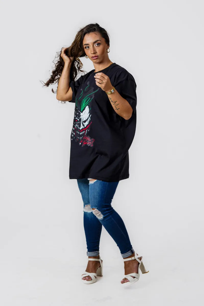 JOKER OVERSIZED TEE - BLACK