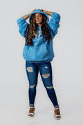 Unisex Oversized Hoodie Baby Blue (320GSM)