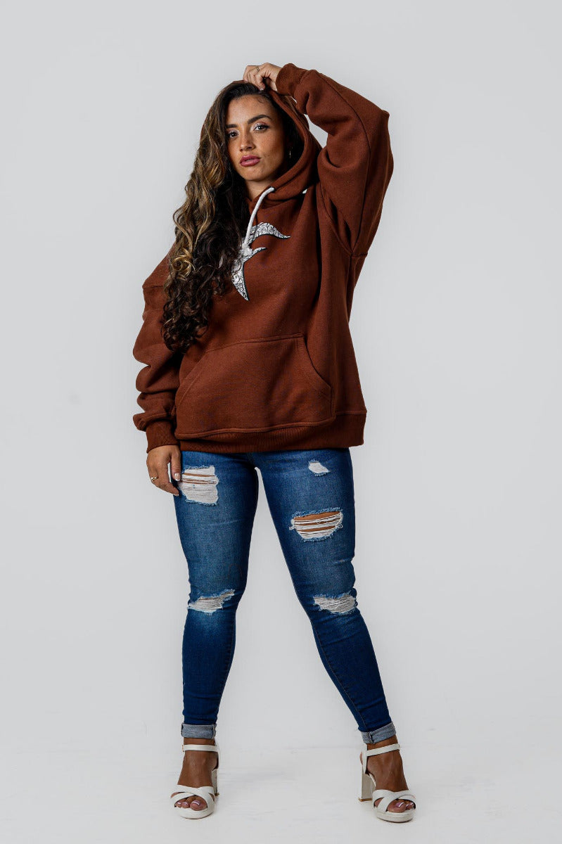 Unisex Oversized Hoodie Chocolate (320GSM)