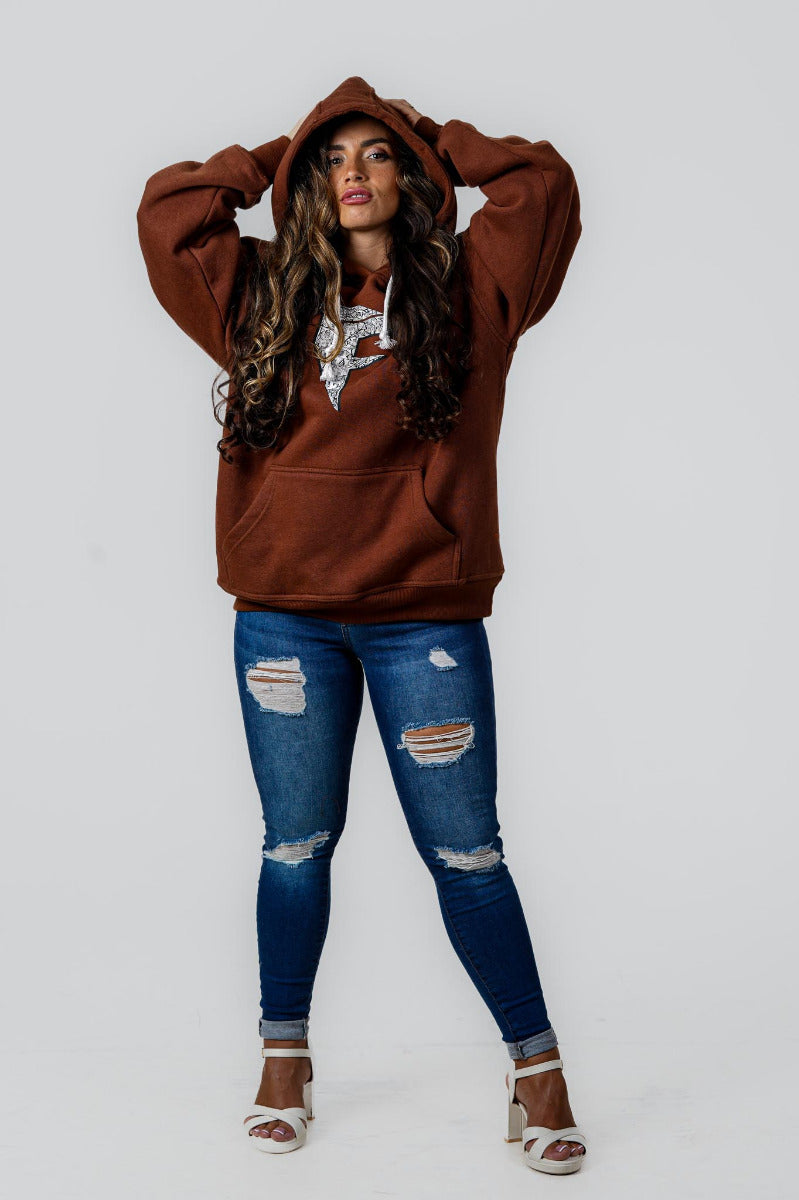 Unisex Oversized Hoodie Chocolate (320GSM)
