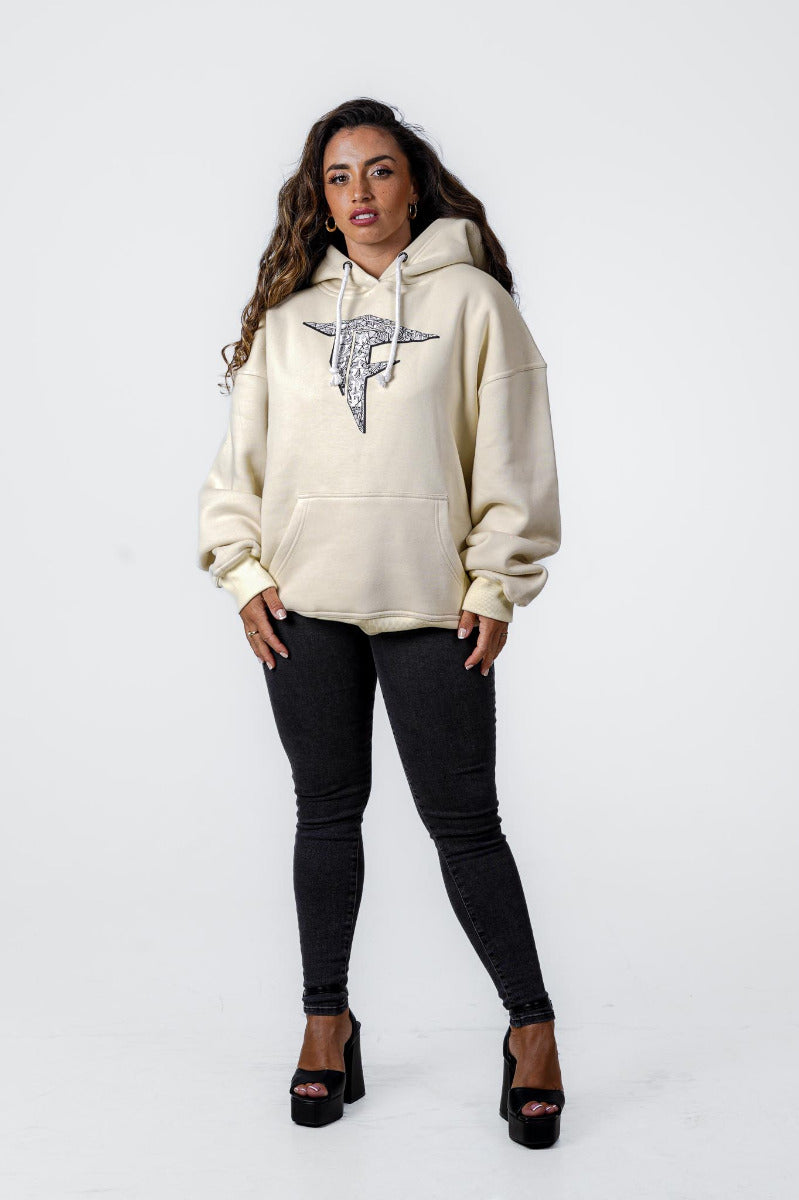 Unisex Oversized Hoodie Cream (320GSM)