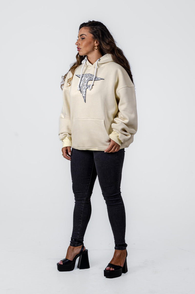 Unisex Oversized Hoodie Cream (320GSM)
