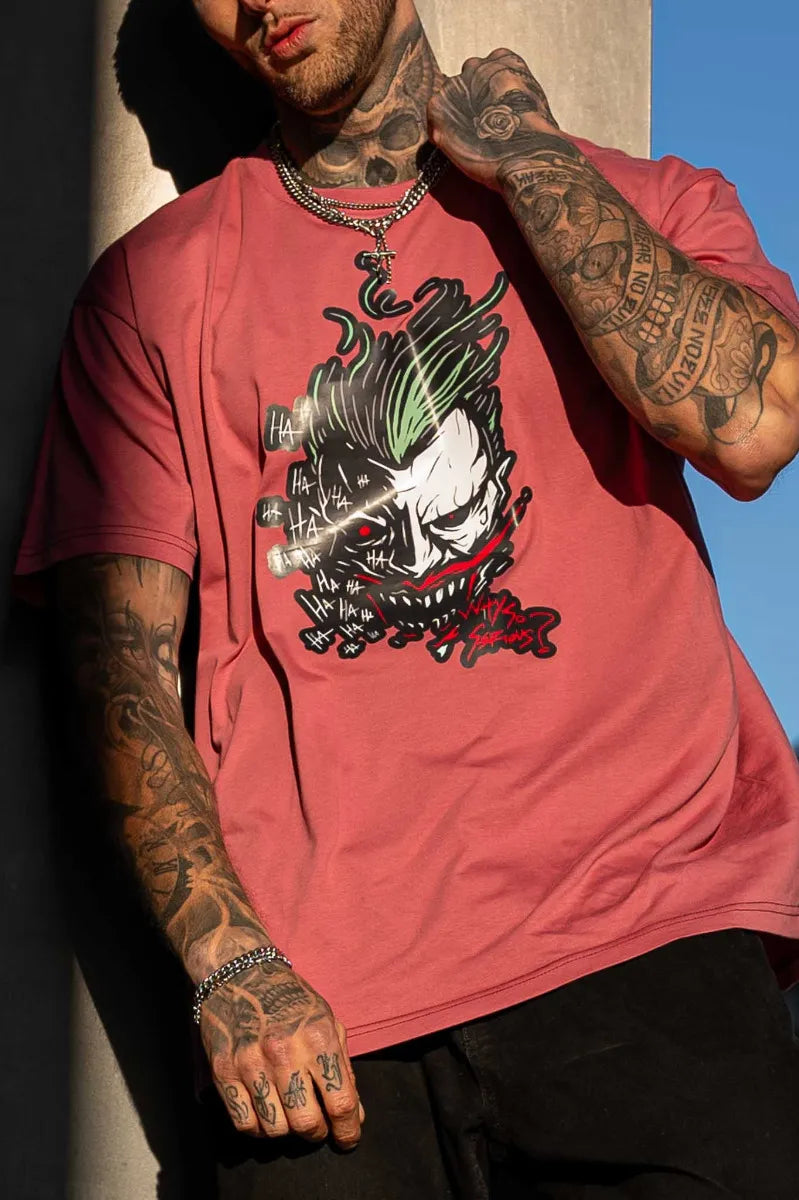 JOKER OVERSIZED TEE - PINK - view 2