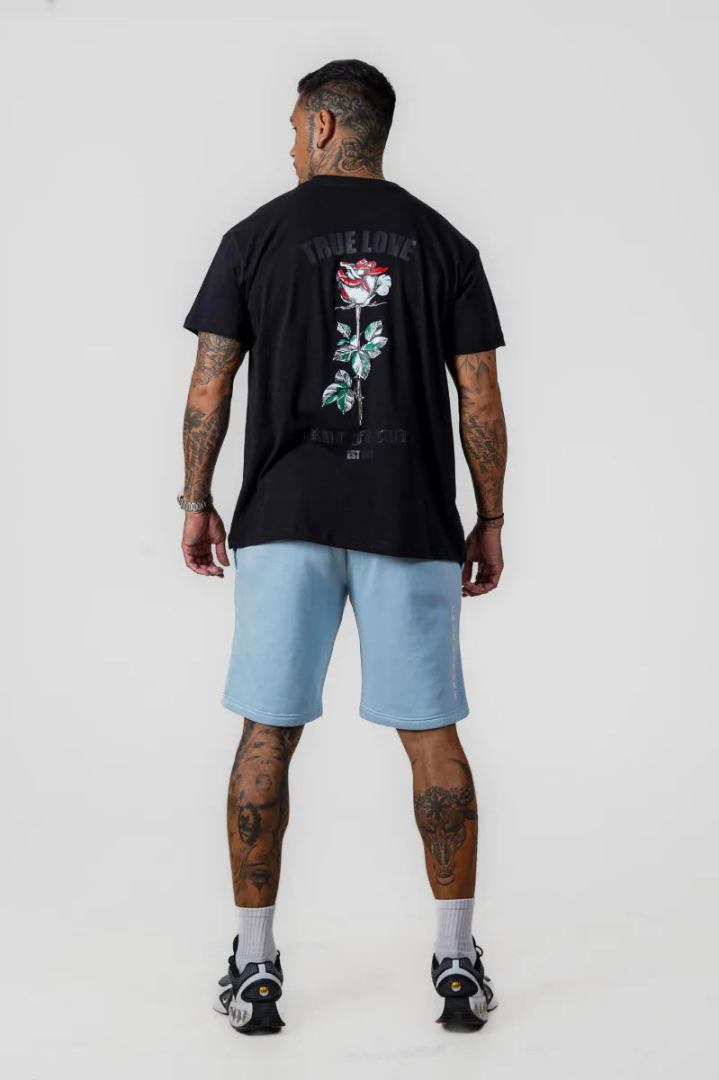 TRUE LOVE OVERSIZED TEE - BLACK - view 2